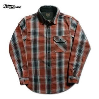 <img class='new_mark_img1' src='https://img.shop-pro.jp/img/new/icons14.gif' style='border:none;display:inline;margin:0px;padding:0px;width:auto;' />[ͽ]ǥå HV-59 OMBRE HEAVY NEL SHIRT ֥졼å إӡͥ륷 Ĺµ DELUXEWARE 2026ǯ