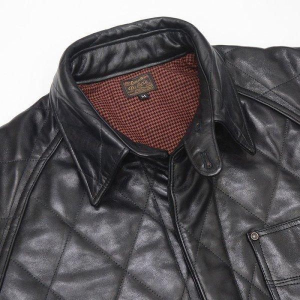 予約商品]デラックスウエア 7648B QUILTED LEATHER SHIRT キルティング