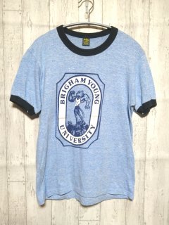 古着 UEAZEES byRUSSELL リンガーTシャツ/M blue
