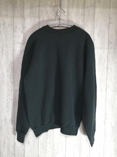 FRUIT OF THE LOOM ラグランスウェットトレーナー XL 黒 - 古着 FRUIT OF THE LOOM ラグランスウェットトレーナー XL 黒 - 古着