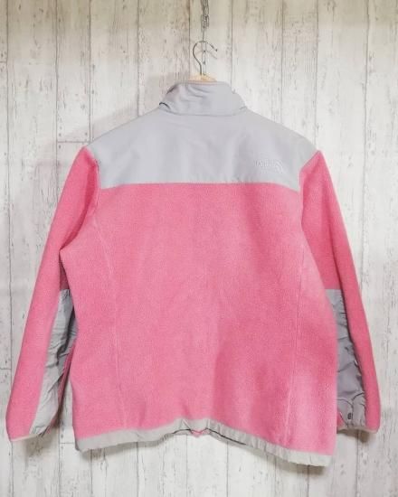 THE NORTH FACE フルジップフリースジャケット XL ピンク グレー