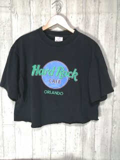 HARD ROCK CAFE カットオフ リメイクTシャツ 黒 ORLANDO XL ハード