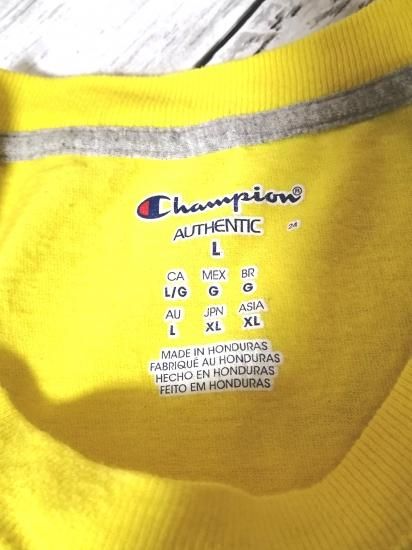 chmpion チャンピオン Tシャツ XL 黄色 イエロー ビッグサイズ