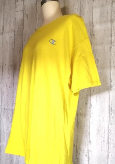chmpion チャンピオン Tシャツ XL 黄色 イエロー ビッグサイズ
