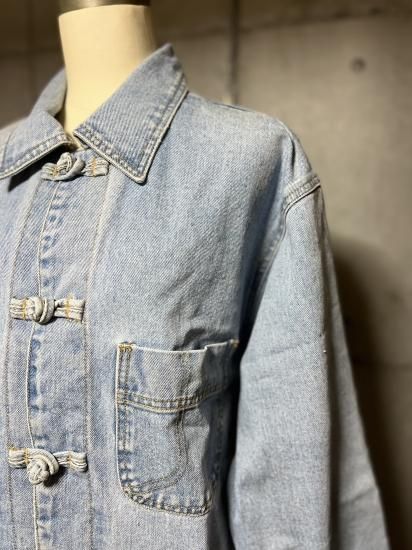 NATURAL CHOICE sostanza チャイナボタン デニムカバーオール S