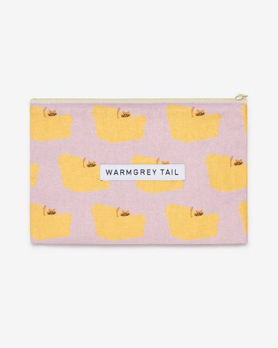 <img class='new_mark_img1' src='https://img.shop-pro.jp/img/new/icons9.gif' style='border:none;display:inline;margin:0px;padding:0px;width:auto;' />ARMCHAIR FLAT POUCH （YELLOW ON PINK）  | WARMGREY TAIL