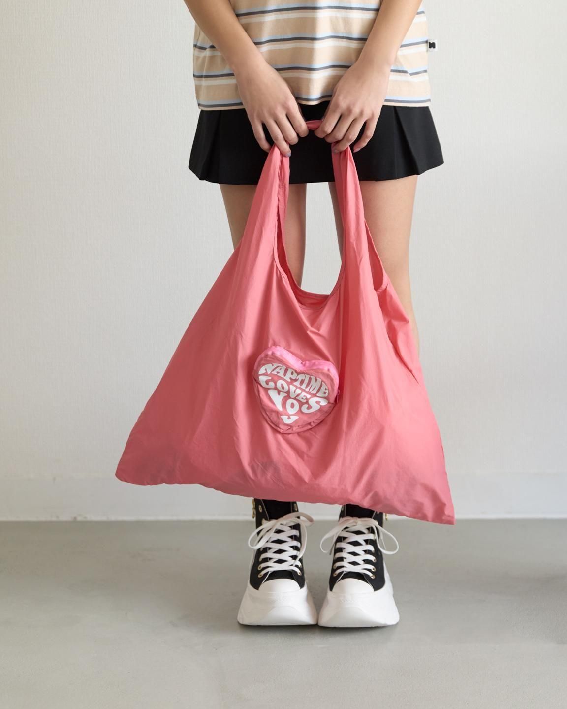 エコBAG-SALMON PINK - Naptime. | 西島隆弘プロデュースアパレルブランド