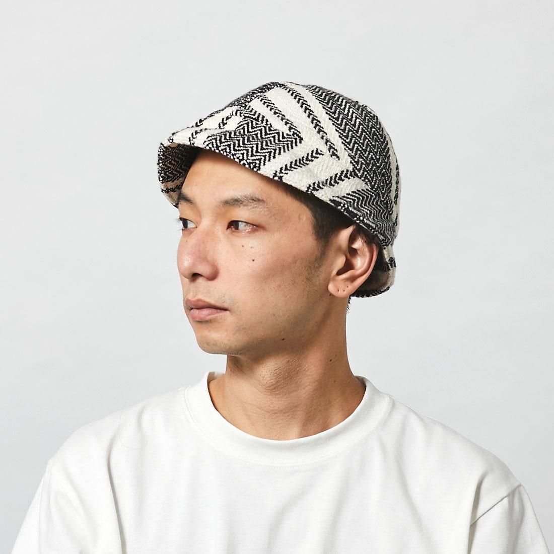 【試着のみ】PUTON／プットオン　ハット　綿　　黒　お洒落 試着のみ】PUTON／プットオン ハット 綿 黒 お洒落 - メルカリ