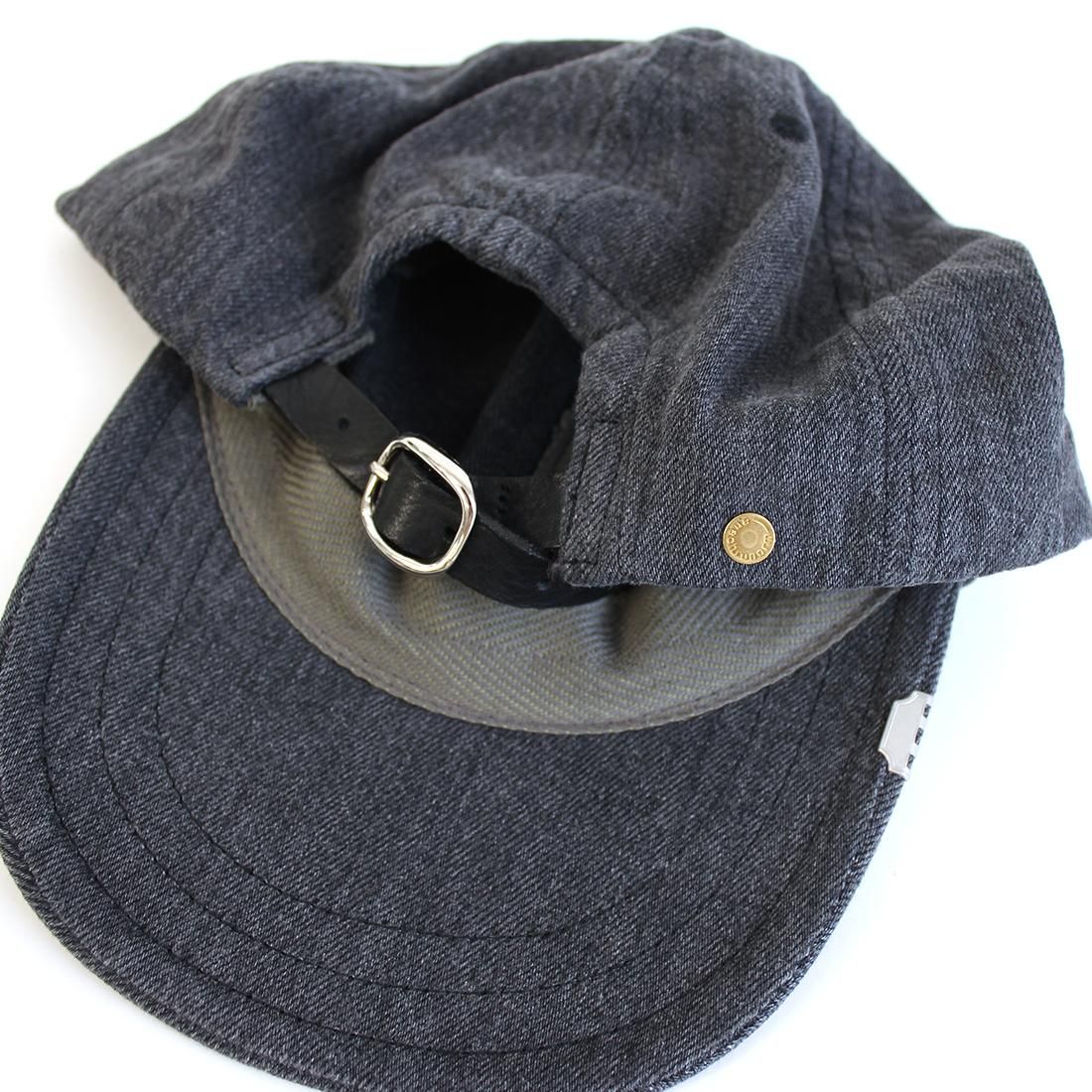 LEATHERBUCKLE CAP-BLEACHING- レザーバックルキャップブリーチング