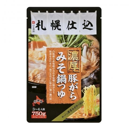 札幌仕込濃厚豚がらみそ鍋つゆ750g ベル食品 オンラインショップ