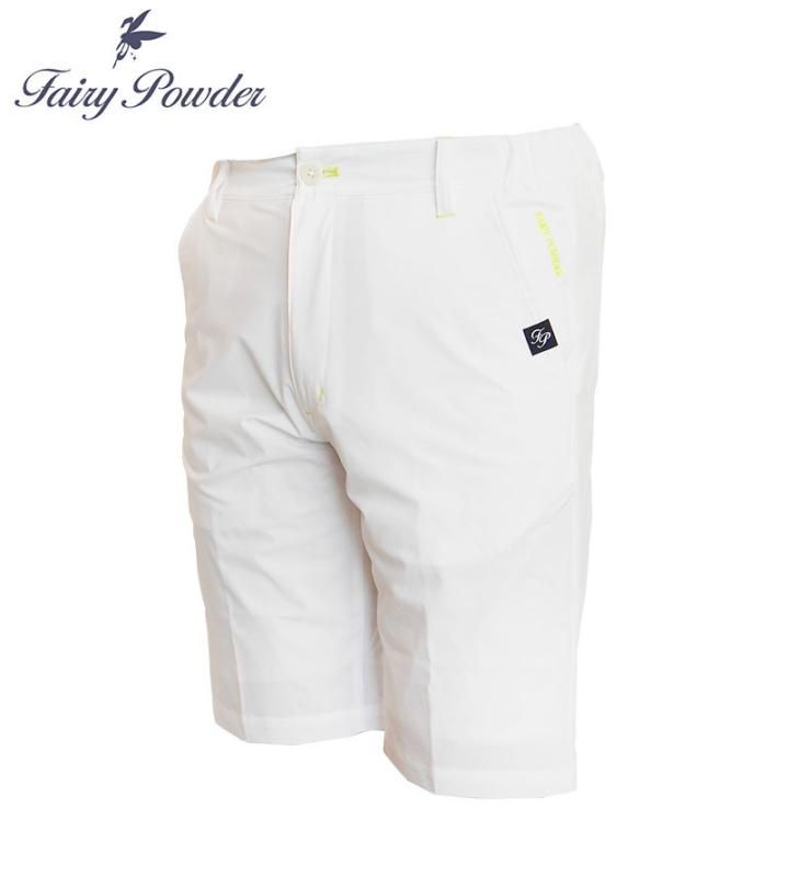 FP22-1203 Men's無地ハーフパンツ(ホワイト) - FairyPowder FP22-1203 Men's無地ハーフパンツ(ホワイト) - FairyPowder
