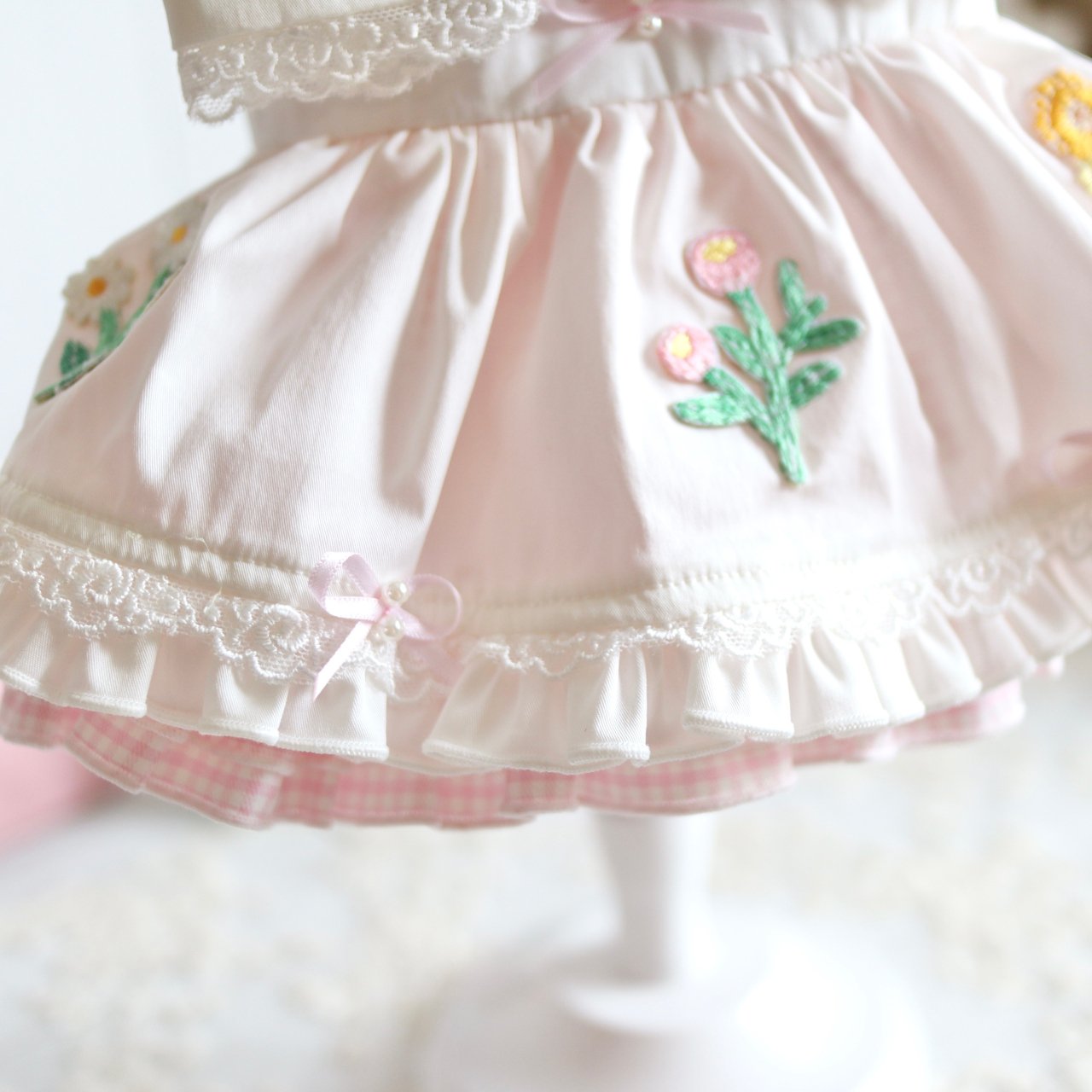 Flower Apron Dress【elsamilu】 - 可愛いペットウェアとグッズのお店・Latona（ラトナ）