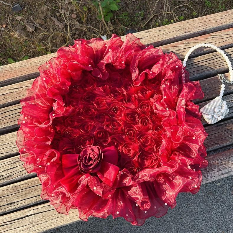 予約】バーガンディーローズカフェマット＜S/M＞ - 可愛いペットウェア