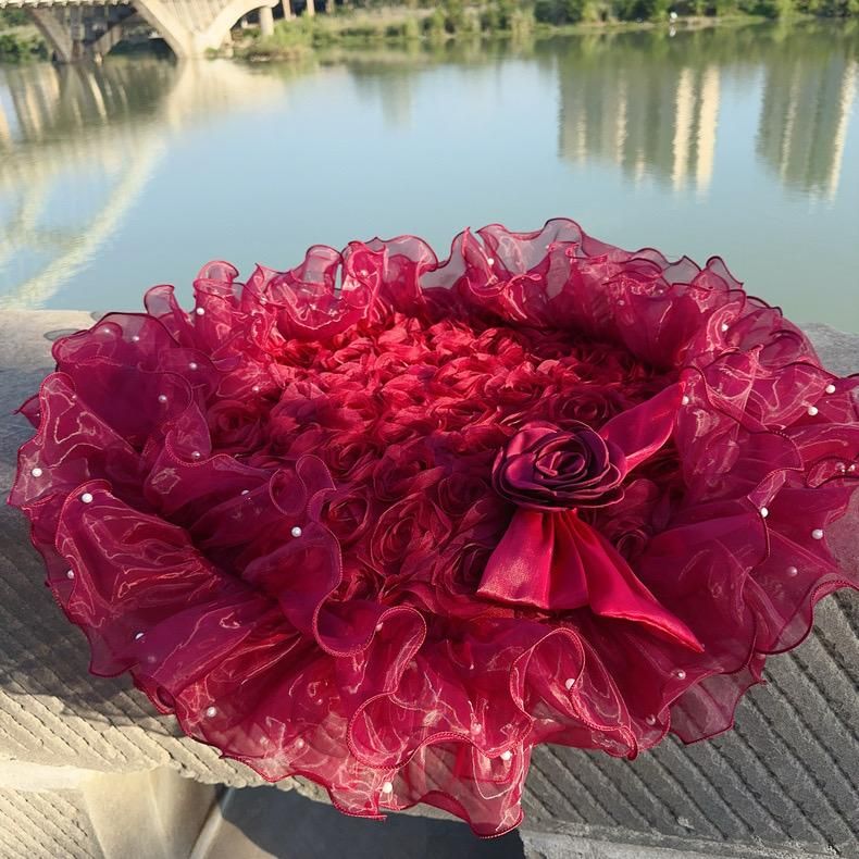 予約】バーガンディーローズカフェマット＜S/M＞ - 可愛いペットウェア