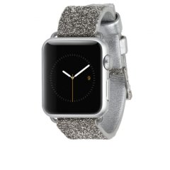 【Apple Watch 用交換バンド】アップル ウォッチ 1-3(38mm),4-6/SE(40mm),7(41mm) 共用 本革バンド Brillicane Silver