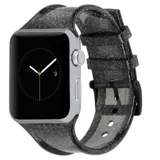 ڥ饭ΥApple Watch 1-3(38mm),4-6/SE(40mm),7/8/9(41mm)  band - Sheer Glam - Noir