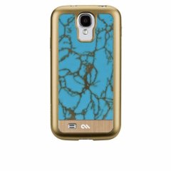 ŷФѤ饱 Galaxy S4 SC-04E Crafted Case Gemstone Turquoise / Gold