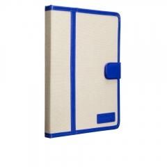 ڥХĥΥ֥å륱 iPad 24 Trimmed Canvas Marine Blue/White