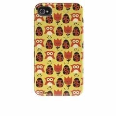 ھ׷˶ǥ󥱡 iPhone 4S/4 Hybrid Tough Case Lady Bug Owl