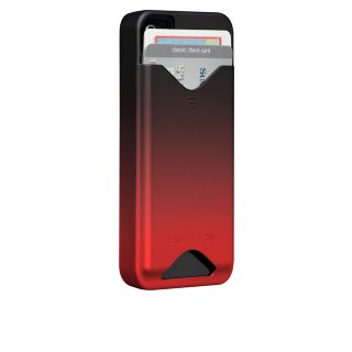 【ICカードが収納可能なハードケース】 iPhone 4S/4 ID Case Matte Royal Red