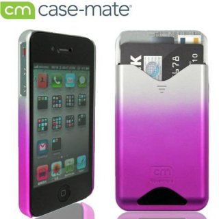 【ICカードが収納可能なハードケース】 iPhone 4S/4 ID Case Matte Royal Pink