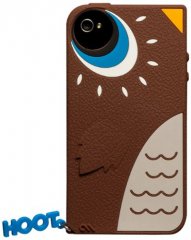 ڤ襤եΥ iPhone 4S/4 Creatures: Hoot Owl Case Brown