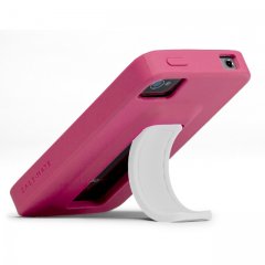 ڥɤǼǽʥ iPhone 4S/4 Snap Case Lipstick Pink/White