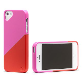 iPhone 4S/4 б Duet Case, Pink Rose/Red Hibiscus