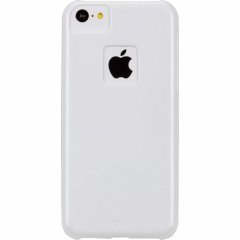 【ポリカーボネート製のスリムハードケース】 iPhone 5c Barely There Case Glossy White