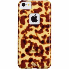 【べっ甲調のハードケース】iPhone 5c Tortoise Shell Case Brown