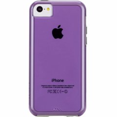 【衝撃に強いタフなケース】 iPhone 5c Hybrid Tough Naked Case Clear Purple / White