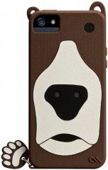 【かわいいクマのケース】iPhone SE/5s/5 Creatures: Grizzly Brown