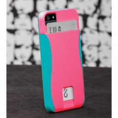 ICɤǼ륱 iPhone SE/5s/5 POP! ID Case Lipstick Pink /Pool Blue