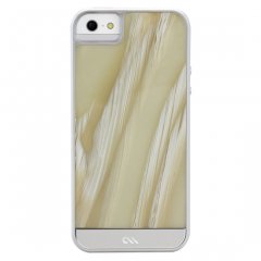 【象牙調の背面が高級感を醸し出すケース】iPhone SE/5s/5 Crafted Case Acetates White Horn