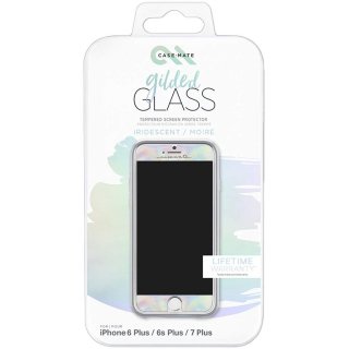 【美しく液晶画面を保護する硬度9Hの強化ガラス】 iPhone 6s Plus/6 Plus Glass Screen Protector Iridescent 