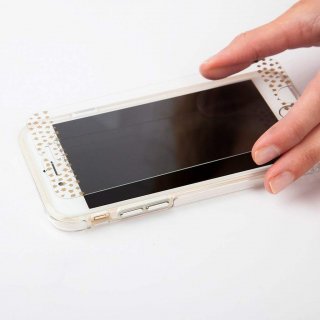 【美しく液晶画面を保護する硬度9H強化ガラス】 iPhone6s Plus/6 Plus Glass Screen Protector Champagne