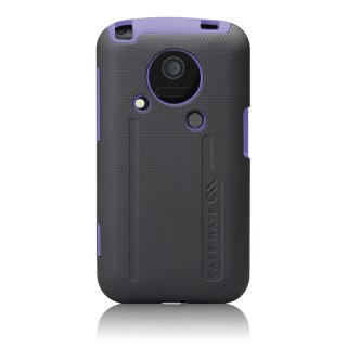 【衝撃に強いケース】 au IS03 Hybrid Tough Case with Screen Protector Black / Purple