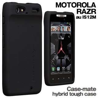 ھ׷˶ MOTOROLA RAZR au IS12M Hybrid Tough Case Black/Black