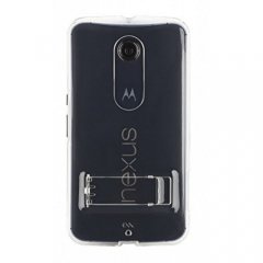 【衝撃に強いケース】 Google Nexus 6 Hybrid Tough Naked Case Clear/Clear スタンド機能付き [M4DE for Motorola]