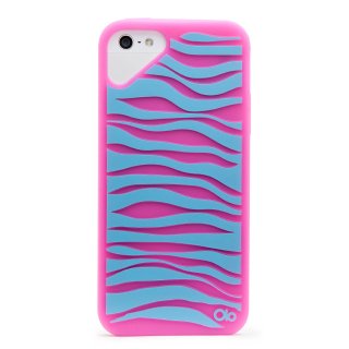 iPhone SE/5s/5 対応ケース Fashioned Case, Zebra / Pink Rhodomine