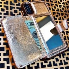 ڥѥȥߥ顼դ 餺iPhoneiPhoneXS/X Compact Mirror CaseRose Gold