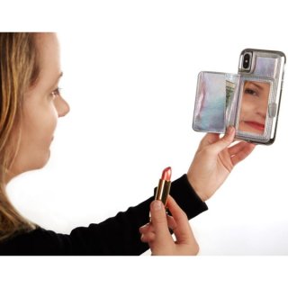 ڥѥȥߥ顼դ 餺iPhoneiPhoneXS/X Compact Mirror CaseIridescent