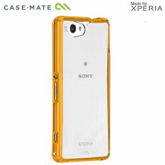 ھ׷˶ Xperia A2 SO-04F/J1 Compact/Z1 f SO-02F Hybrid Tough Naked Case Clear/Orange