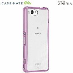 ھ׷˶ Sony Xperia A2 SO-04F/J1 Compact/Z1 f SO-02F Hybrid Tough Naked Case Clear/Lavender
