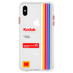 【Case-Mate×Kodak コラボ】  iPhone Xs Max Case Kodak Striped Kodachrome Super 8