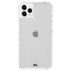 【滑落防止にも活躍する側面の斑点模様】 iPhone 11 / 11 Pro / 11 Pro Max Case Tough Speckled White
