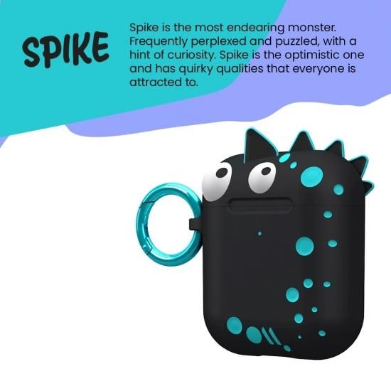 【エアポッドケース・AirPods 第1世代・第2世代・ワイヤレス充電OK・かわいいステッカー付】 AirPods Case CreaturePods  - SPIKE - Case-Mate Japan Official Shop