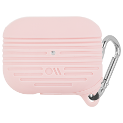 AirPods Pro 磻쥹OKѿAirPods Pro 1 Tough Case Blush w/Silver Carabiner Clip