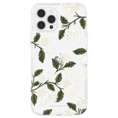 【RIFLE PAPER × Case-Mate】iPhone 12 Pro Max RIFLE PAPER - Clear Hydrangea - White w/ Micropel