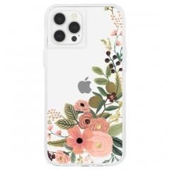 RIFLE PAPER  Case-MateiPhone12/iPhone12 Pro  RIFLE PAPER - Clear Garden Party Rose w/ Micropel